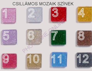 Mozaik csomagok CSILLÁMOS, 5x5 MM, 10. halványarany, szatén