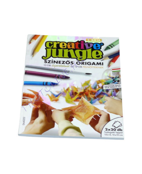 Színezős origami füzet + 2x20db papírral