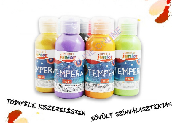 Tempera hobbifesték, 100 ml, metál, ezüst