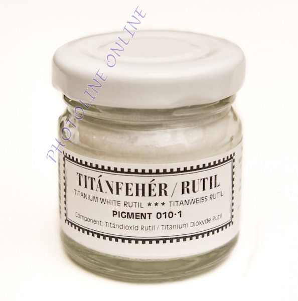 Pigmentpor TITÁNFEHÉR rutil, 30 ml