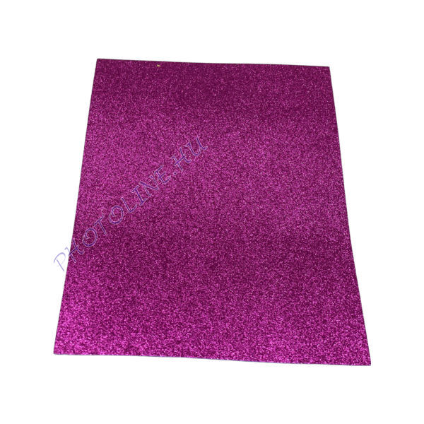 Dekorgumi A4 glitteres, magenta (10 db/cs)