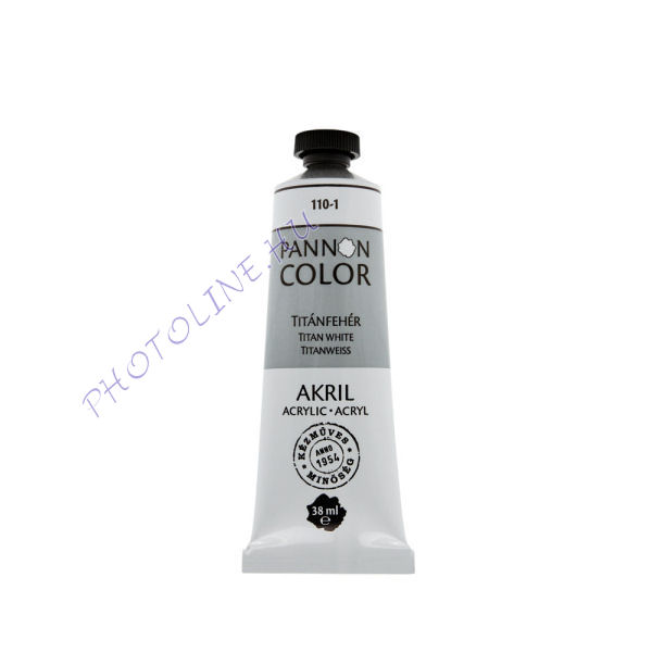 Pannoncolor akrilfesték TITÁNFEHÉR 38ml