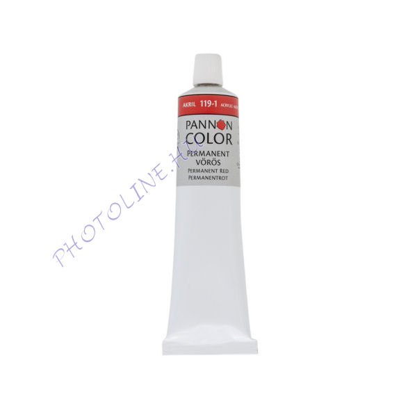 Pannoncolor akrilfesték PERMANENT VÖRÖS 200ml