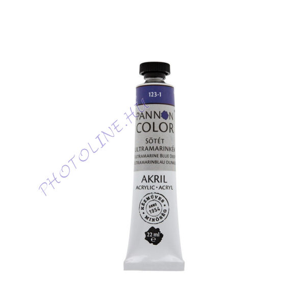 Pannoncolor akrilfesték SÖTÉT ULTRAMARINKÉK 22ml