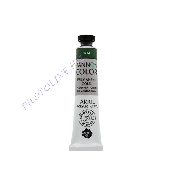 Pannoncolor akrilfesték PERMANENT ZÖLD 22ml