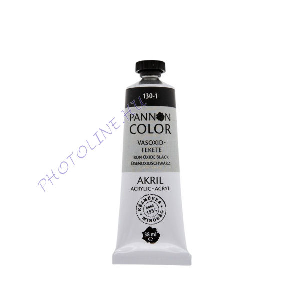 Pannoncolor akrilfesték VASOXIDFEKETE 38ml