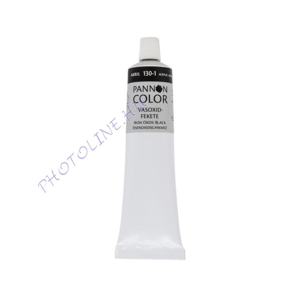 Pannoncolor akrilfesték VASOXIDFEKETE 200ml