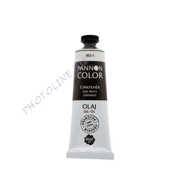 Pannoncolor olajfesték CINKFEHÉR 38ml