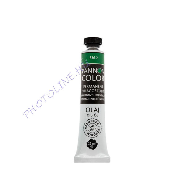 Pannoncolor olajfesték PERMANENT VILÁGOSZÖLD 22ml