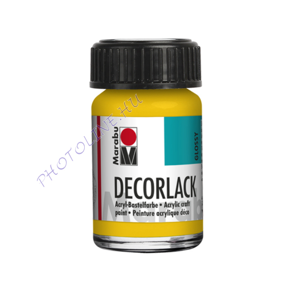 Decorlack festék KÖZÉPSÁRGA 15ml