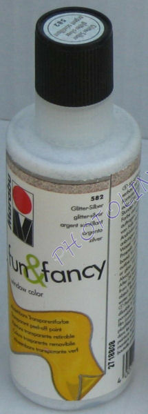 Fun&Fancy matricafesték glitter EZÜST 80ml