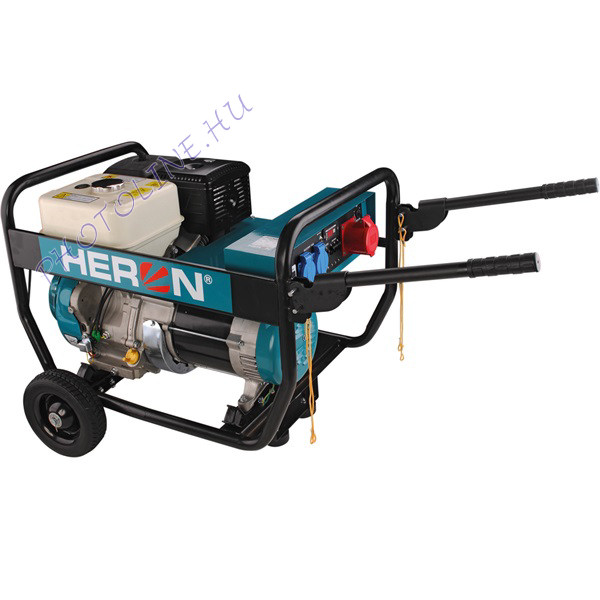 Heron EGI 68-3 8896132 benzinmotoros áramfejlesztő generátor, 6800 W, 400/230V