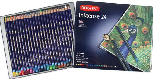 Derwent inktense tintaceruzák, 24 szín