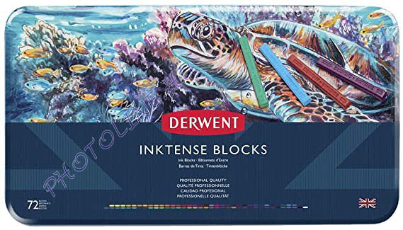 Derwent inktense blocks tintakréta készlet, 72 db, fémdobozos