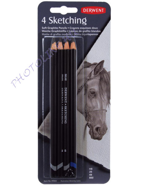 Derwent sketching pencils - skicc ceruzák 4 db, HB-2B-4B-8B