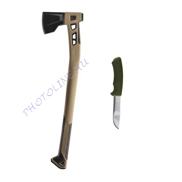 GERBER Bushcraft fejsze, coyote + MORAKNIV Bushcraft Forest (S) kés