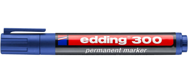 Edding 300 permanent marker kék