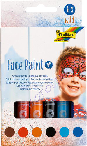 Face Paint sminkceruzák - vad, 6 részes