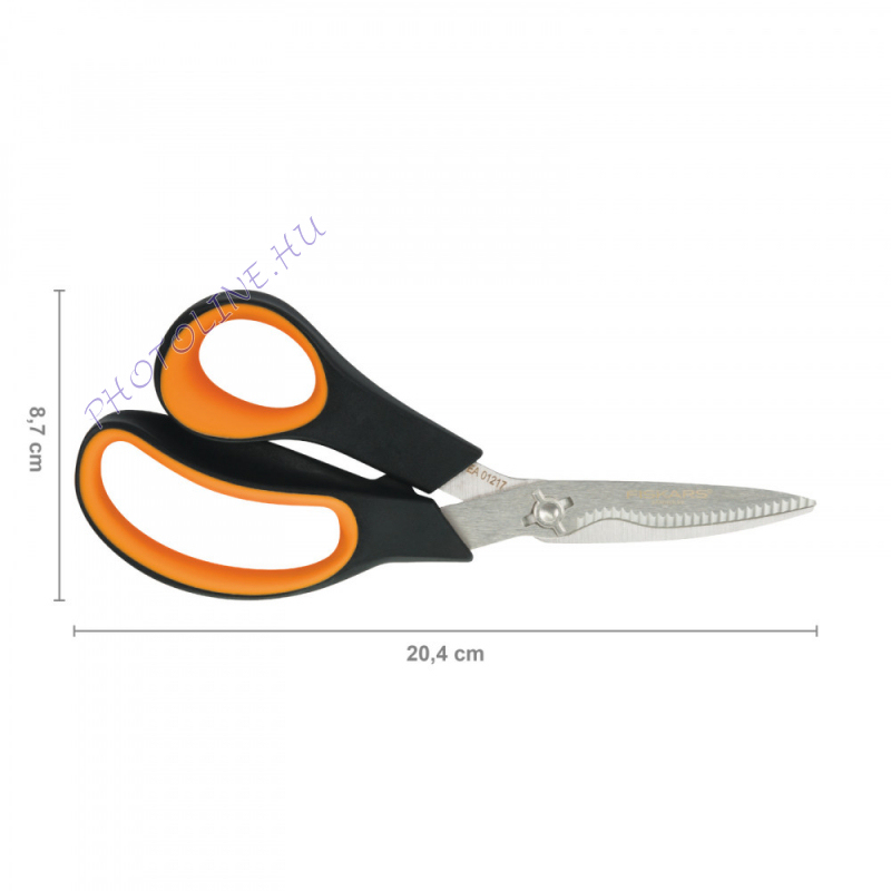 Fiskars fűszer- és növényolló, 21 cm