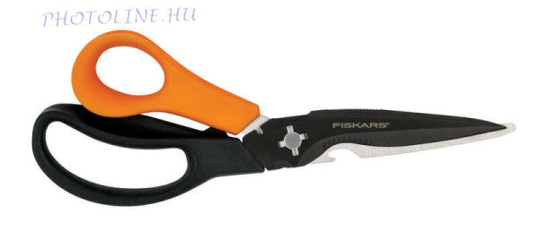 Fiskars Solid, szétszedhető olló, 23 cm (multifunkciós, élezővel)