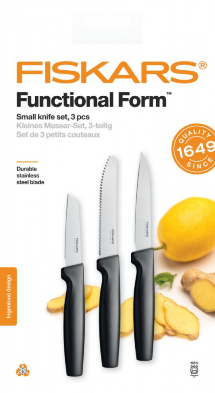 Fiskars Functional Form zöldségkés készlet, 3 db (201306)