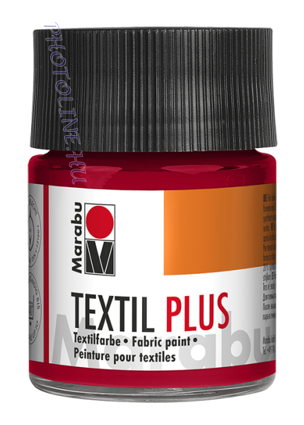 Marabu Textil Plus KÁRMIN PIROS 50ml