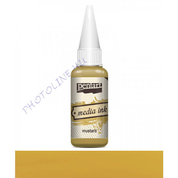 Média tinta 20 ml mustár