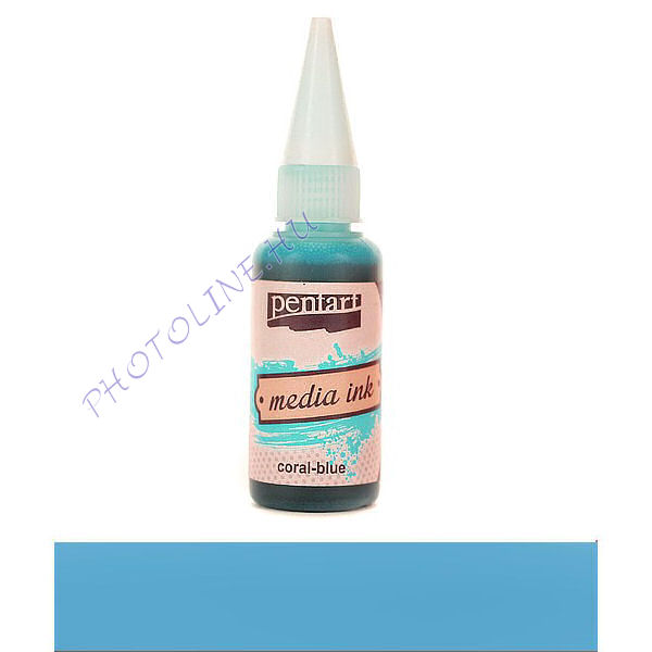 Média tinta 20 ml korallkék