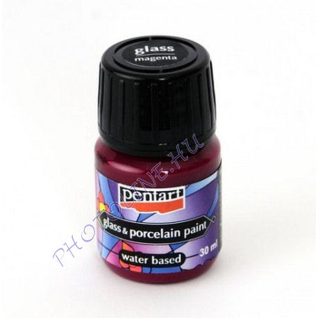 Pentart üveg és porcelánfesték 30 ml magenta