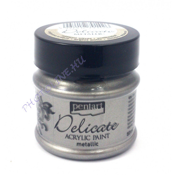 Delicate metál akrilfesték 50 ml antikezüst