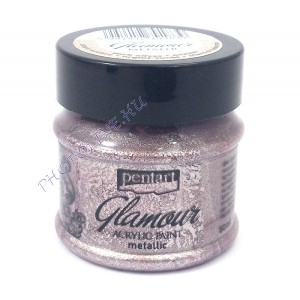 Glamour metál akrilfesték 50 ml óezüst