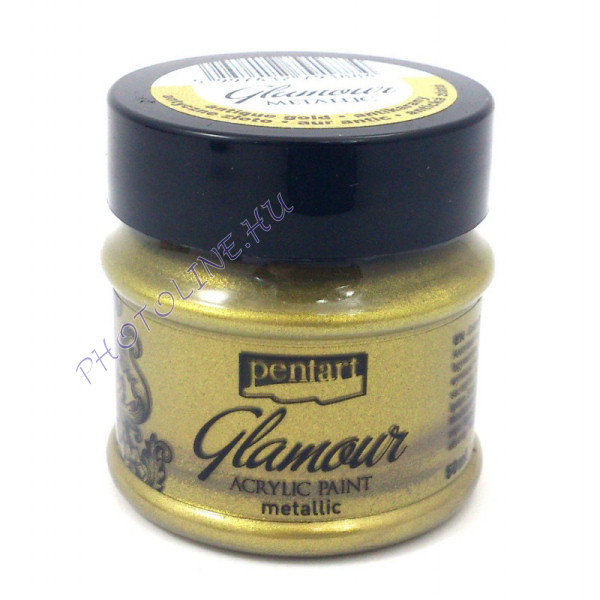 Glamour metál akrilfesték 50 ml antikarany