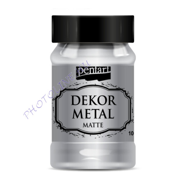 Pentart dekormetál matt 100 ml ezüst