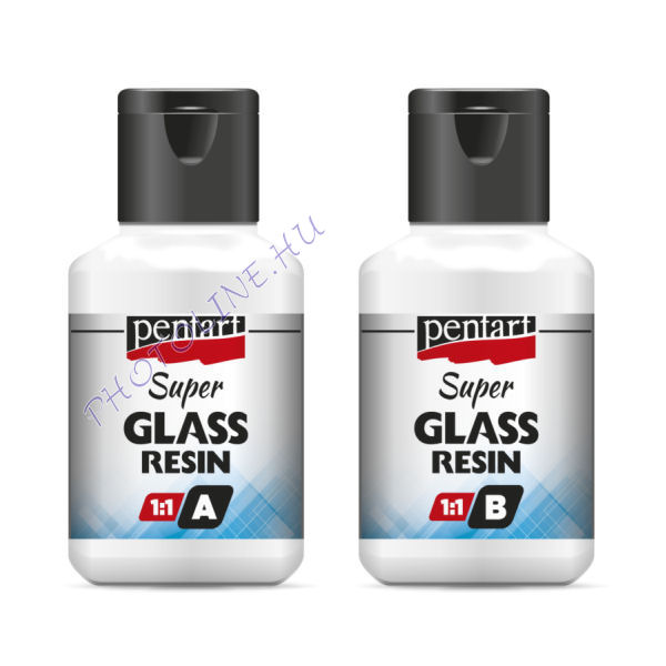 Szuper üveggyanta 2x40 ml kétkomponensű glass resin