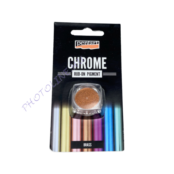 Rub-on pigment, chrome effect, bronz